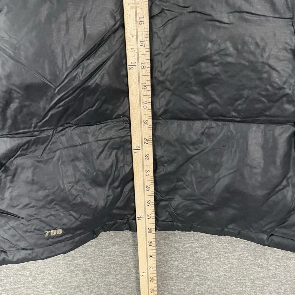 The North Face Nuptse Vest Mens XL Black‎ 700 Fill Down Puffer Hooded Full Zip